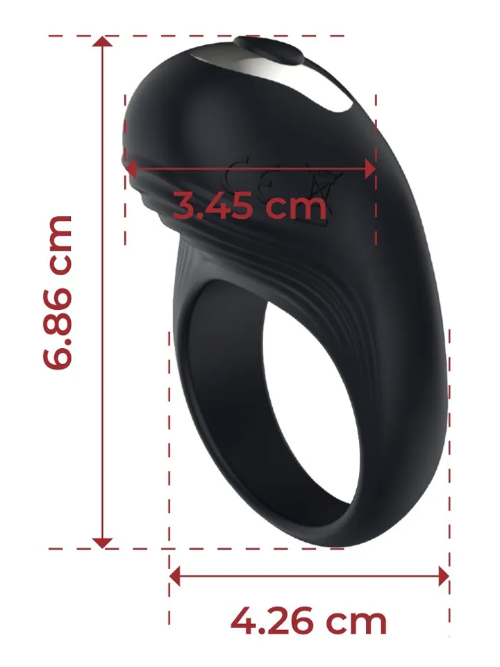 Loop Rechargeable Vibrating Cock Ring - Vibruojantis gaidžio žiedas 3 [full]