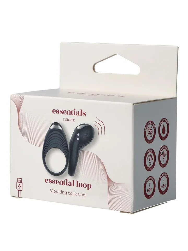 Loop Rechargeable Vibrating Cock Ring - Vibruojantis gaidžio žiedas 4 [full]