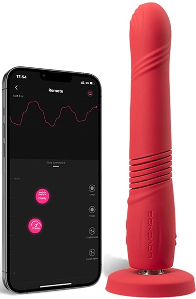 Lovense Gravity Thrusting Dildo App Controlled - Nuotoliniu būdu valdomas dildo 1