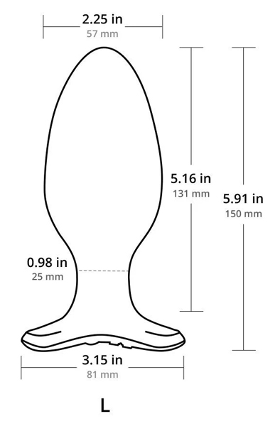 Lovense Hush 2 Large 57mm - Nuotoliniu būdu valdomas analinis kištukas 2