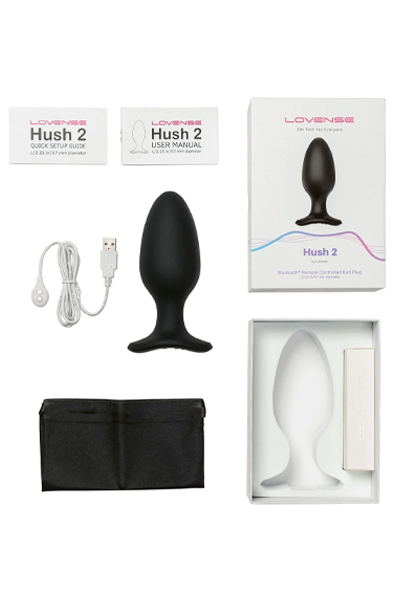Lovense Hush 2 Large 57mm - Nuotoliniu būdu valdomas analinis kištukas 4