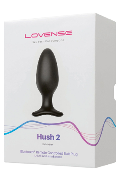 Lovense Hush 2 Large 57mm - Nuotoliniu būdu valdomas analinis kištukas 6