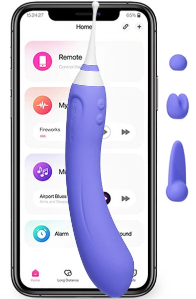 Lovense Hyphy Dual-End Vibrator - Nuotoliniu būdu valdomas vibratorius 1