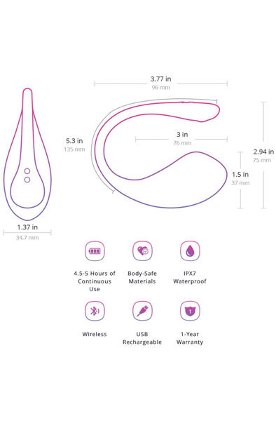 Lovense Lush 3 - Nuotoliniu būdu valdomas vibratorius 5