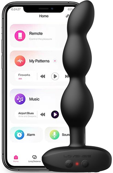 Lovense Ridge Vibrating Anal Beads - Nuotoliniu būdu valdomi analiniai rutuliai 1