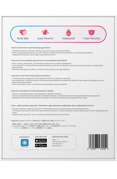 Lovense Vulse Thrusting Egg Vibrator - Nuotoliniu būdu valdomas vibratorius 4