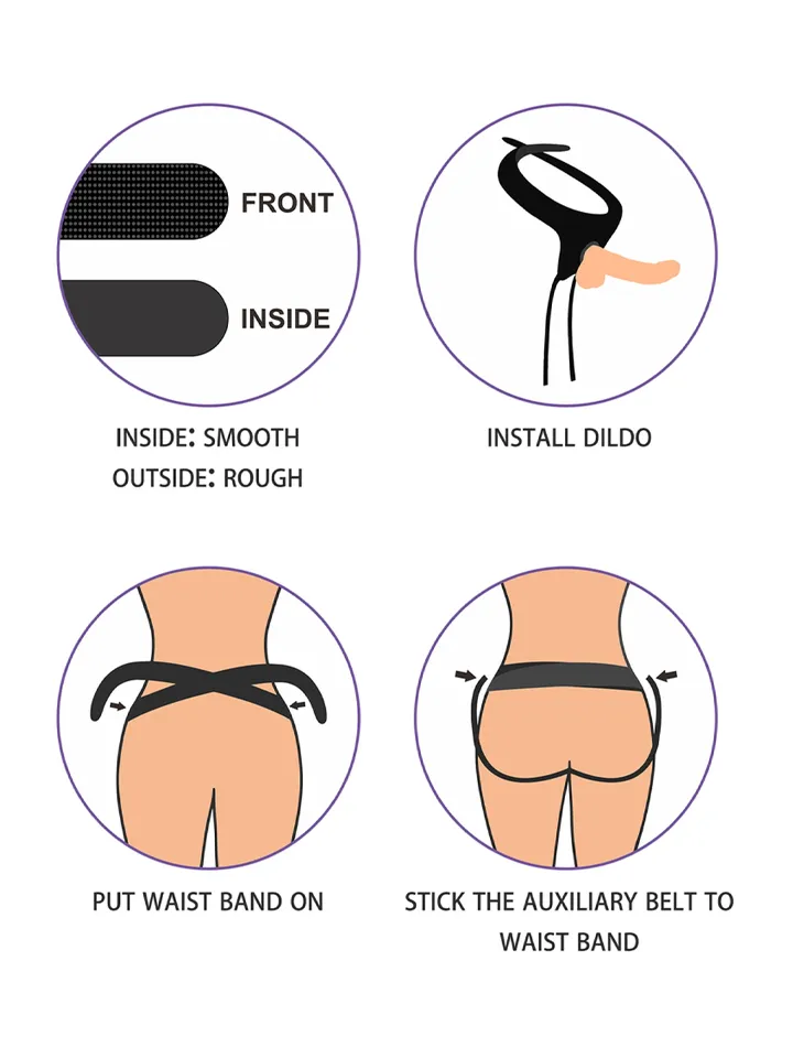 Lovetoy Easy Strapon Set 20 cm - Diržu su diržais 2 [full]