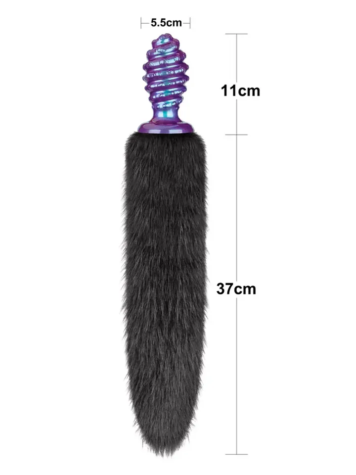 Lovetoy MystiTail Anal Plug With Tail 11 cm - Gyvūnų uodegos analinis kištukas 2 [full]