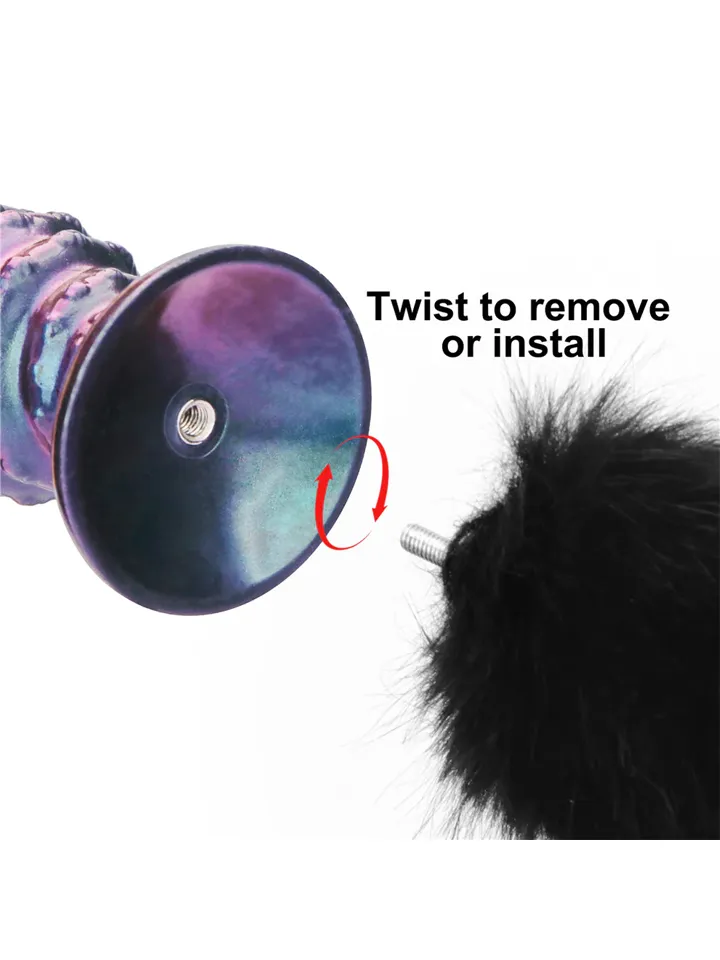 Lovetoy MystiTail Anal Plug With Tail 11 cm - Gyvūnų uodegos analinis kištukas 3 [full]