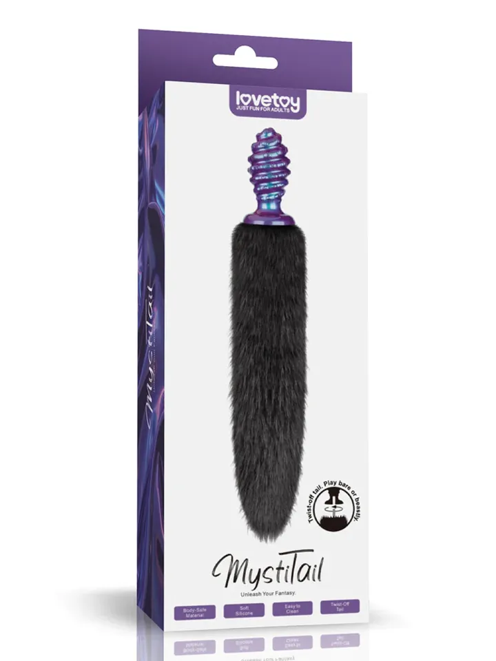 Lovetoy MystiTail Anal Plug With Tail 11 cm - Gyvūnų uodegos analinis kištukas 6 [full]
