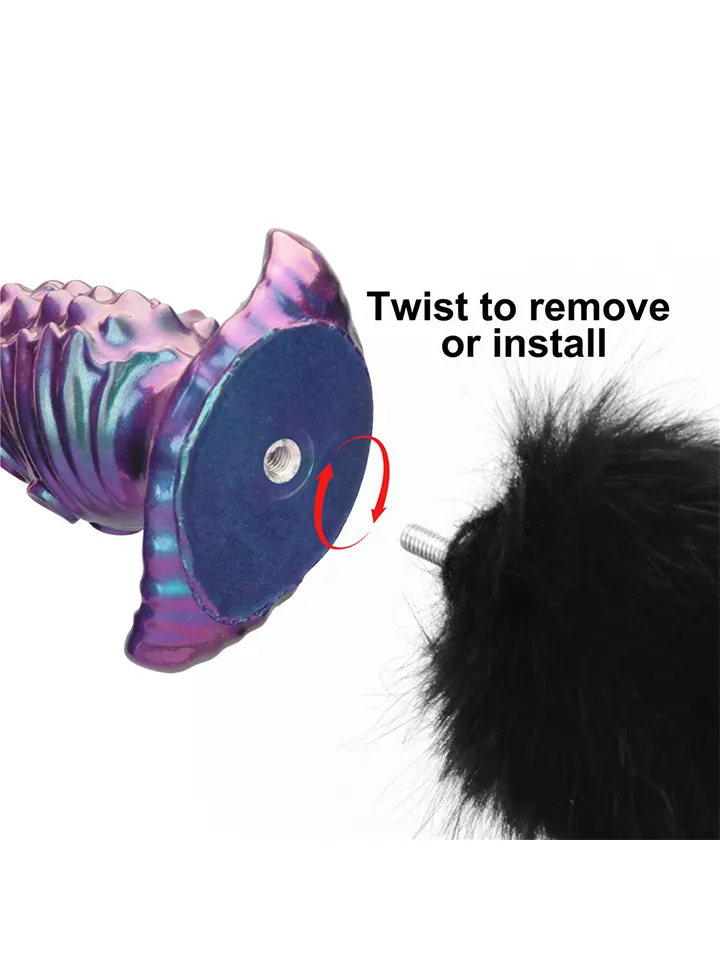 Lovetoy MystiTail Anal Plug With Tail 12 cm - Gyvūnų uodegos analinis kištukas 4 [full]