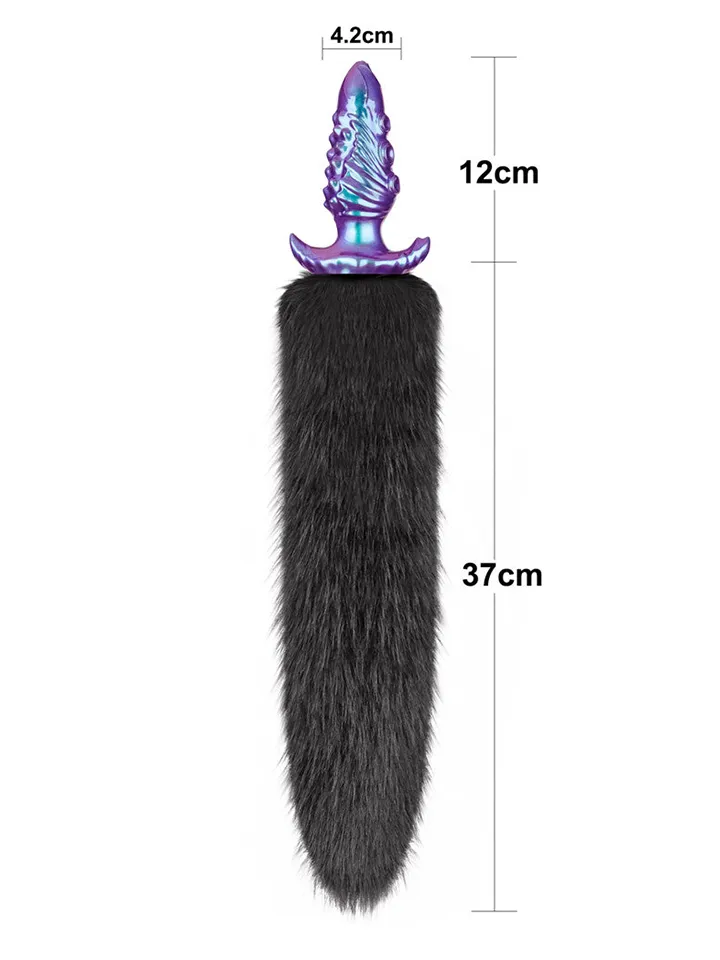 Lovetoy MystiTail Anal Plug With Tail 12 cm - Gyvūnų uodegos analinis kištukas 5 [full]