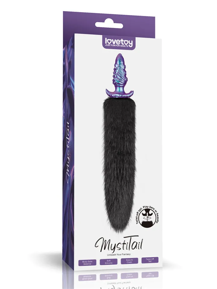 Lovetoy MystiTail Anal Plug With Tail 12 cm - Gyvūnų uodegos analinis kištukas 6 [full]