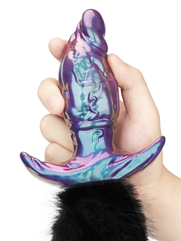 Lovetoy MystiTail Anal Plug With Tail 14 cm - Gyvūnų uodegos analinis kištukas 2 [full]