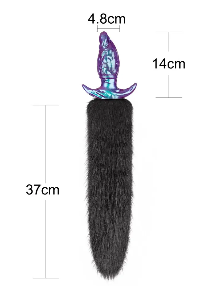Lovetoy MystiTail Anal Plug With Tail 14 cm - Gyvūnų uodegos analinis kištukas 5 [full]