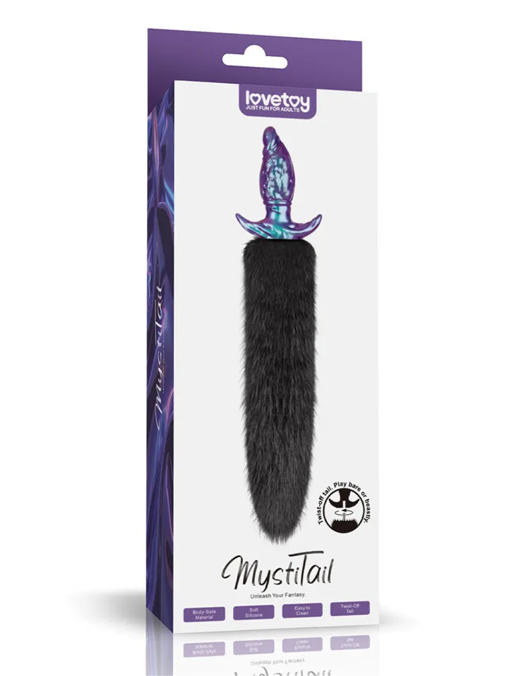 Lovetoy MystiTail Anal Plug With Tail 14 cm - Gyvūnų uodegos analinis kištukas 7 [full]
