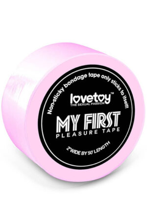 Lovetoy Non-Sticky Bondage Tape Pink 15m - Vergijos juosta 1