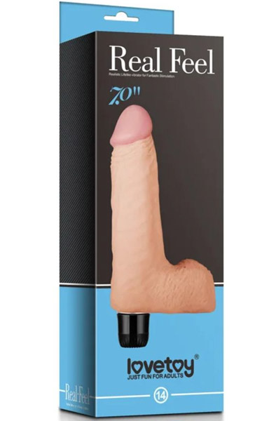 Lovetoy Real Feel Realistic Vibrator 17 cm - Vibruojantis dildo 3