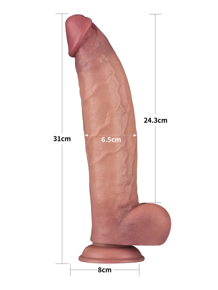 Lovetoy Vibrating Dual Density Dildo 31 cm - Vibruojantis dildo 2 [full]