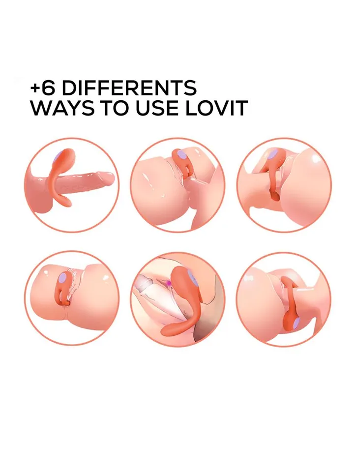 Lovit Vibrating Couple Toy Flexible With Remote - Porų vibratorius 2 [full]