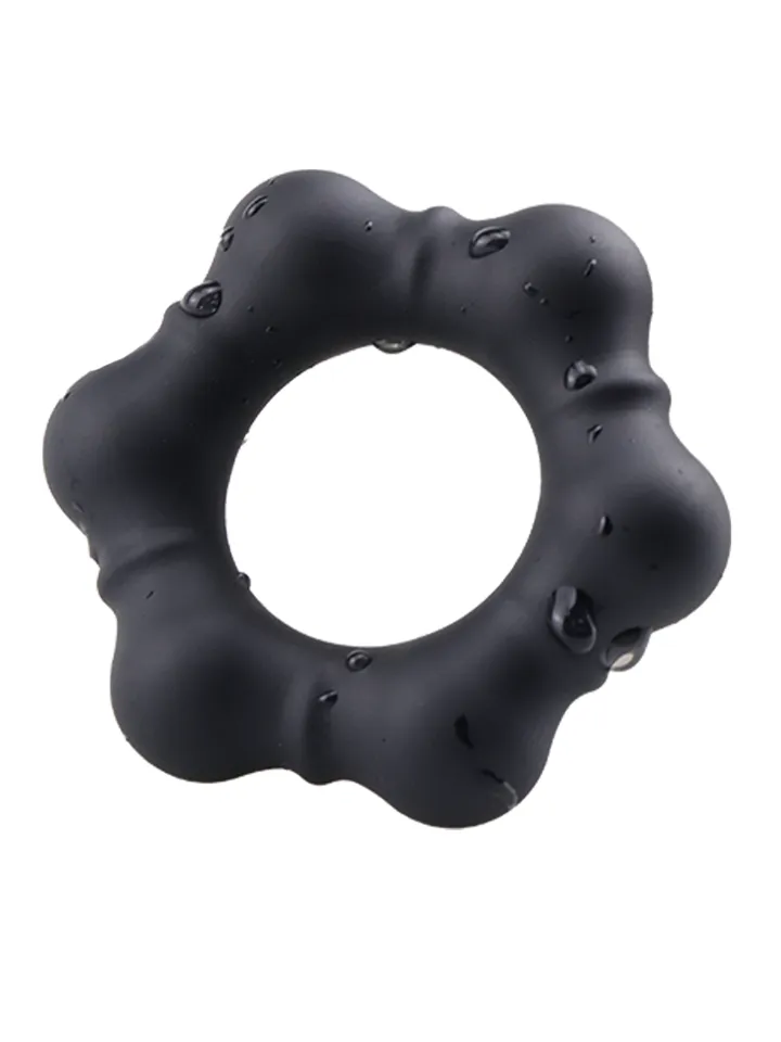Luminous Silicone Cock Ring Black - Gaidžio žiedas 1 [full]