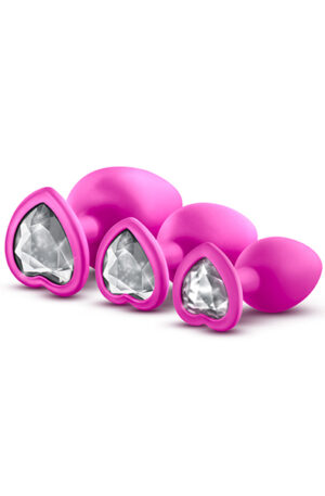 Luxe Bling Plugs Training Kit Pink - Analinis kištuko rinkinys 1