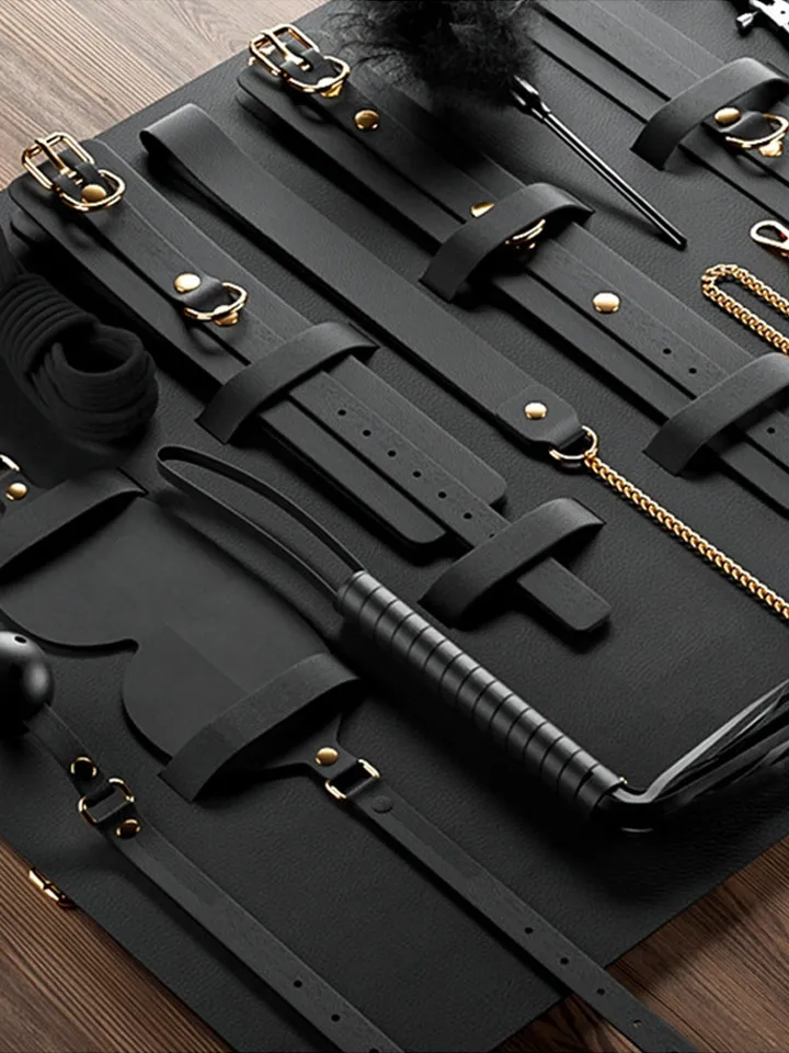 Luxury BDSM 11-pcs Kit Clarissa Black - Vergavimo rinkinys 1 [full]
