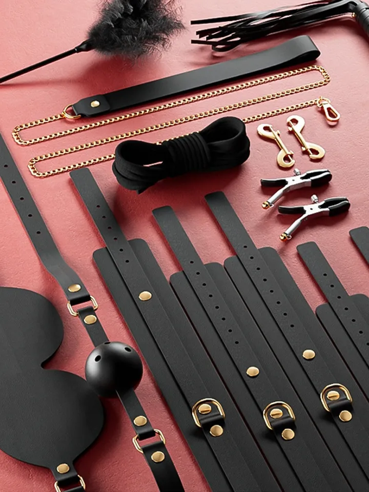 Luxury BDSM 11-pcs Kit Clarissa Black - Vergavimo rinkinys 2 [full]