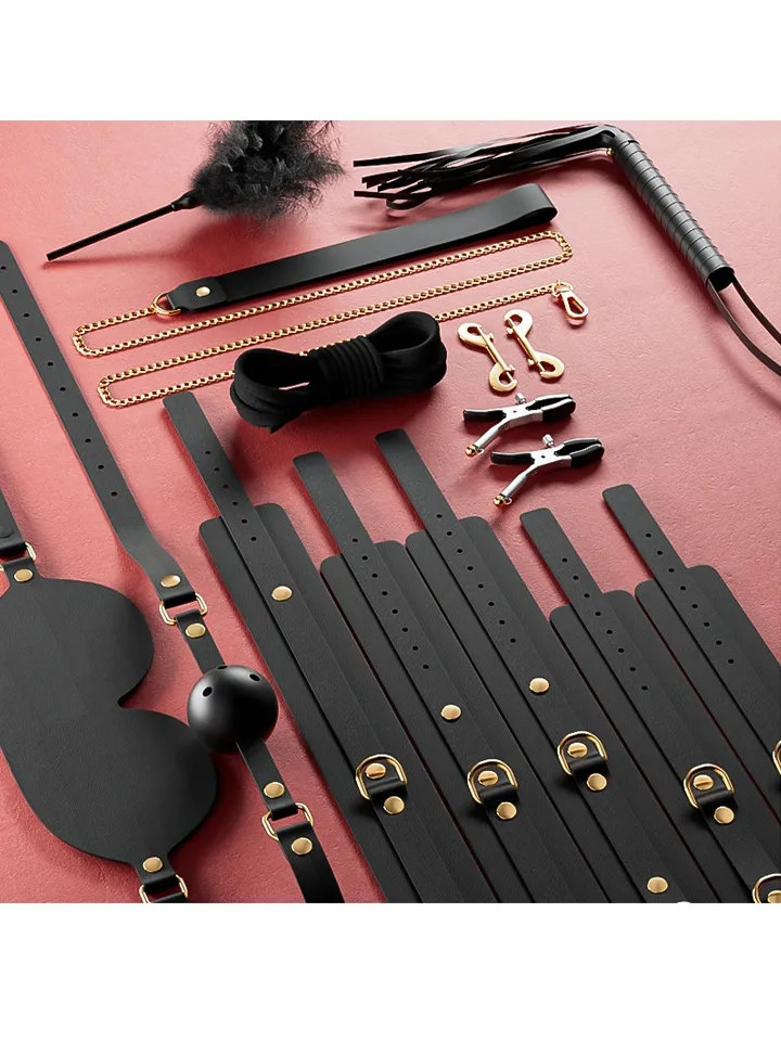 Luxury BDSM 11-pcs Kit Clarissa Black - Vergavimo rinkinys 4