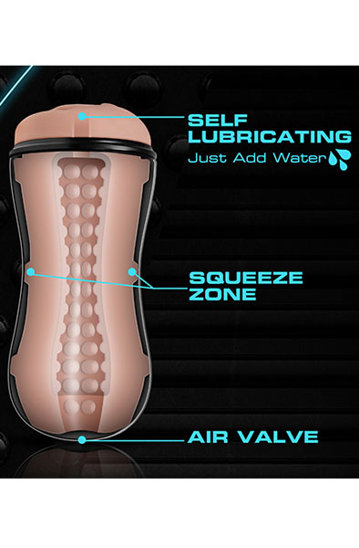 M For Men Soft & Wet Stroker Vanilla - Makšties masturbatorius 2