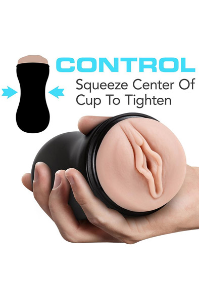 M For Men Soft & Wet Stroker Vanilla - Makšties masturbatorius 4