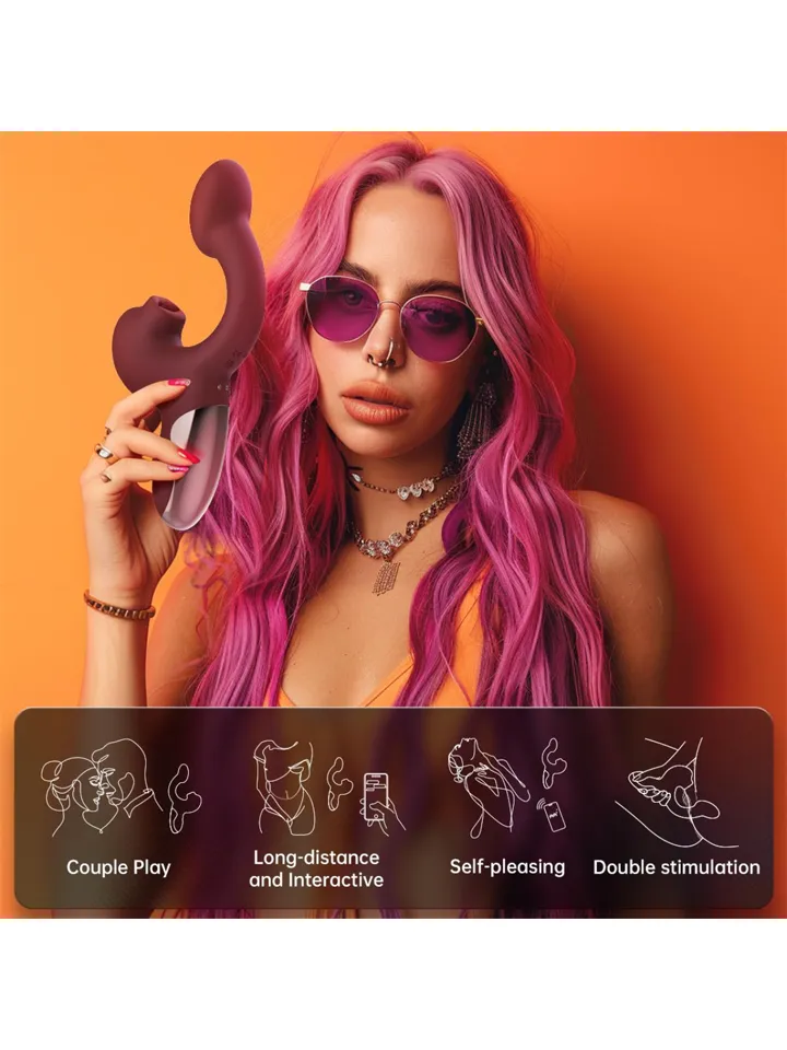 Magic Ponder Vibrator With Lick & G-Spot Function - Su programėle valdomas vibratorius 2 [full]