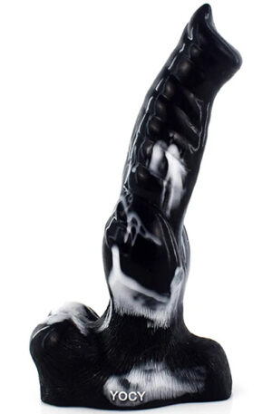 Mamthy Dildo Black/White 26 cm - Dragon dildo 1