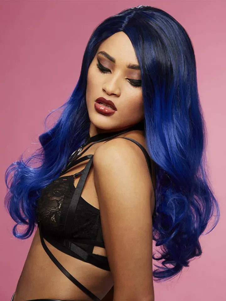 Manic Panic Midnight Blue Waves Wig - Perukas 1 [full]
