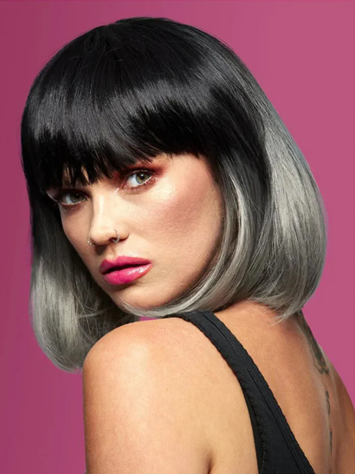 Manic Panic Ombre Grey Bob Wig - Perukas 1 [full]