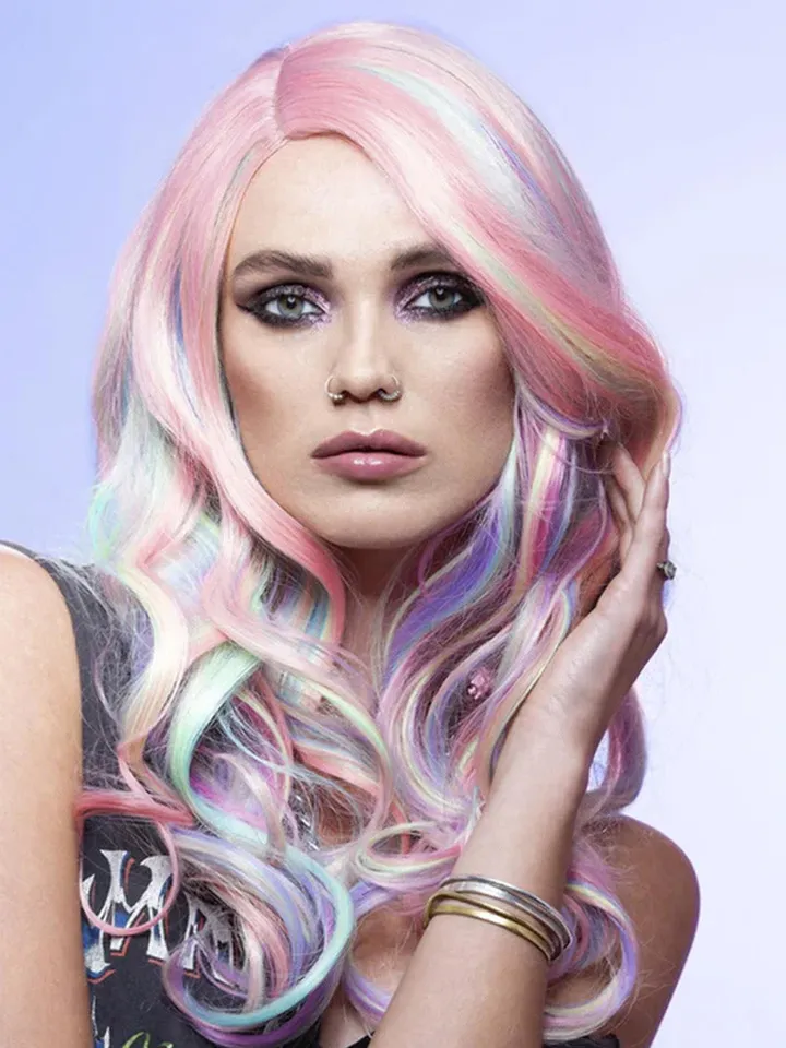 Manic Panic Pastel Unicorn Curl Wig - Perukas 1 [full]