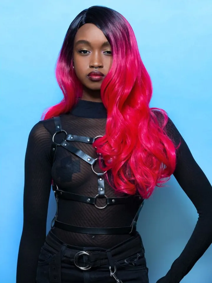Manic Panic Red Curls Wig With Dark Roots - Perukas 1 [full]