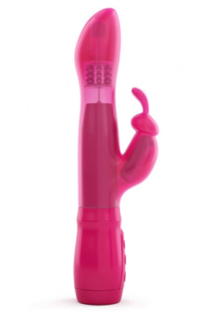Marc Dorcel Furious Rabbit Vibrator Pink 24cm - Triušio vibratorius 1