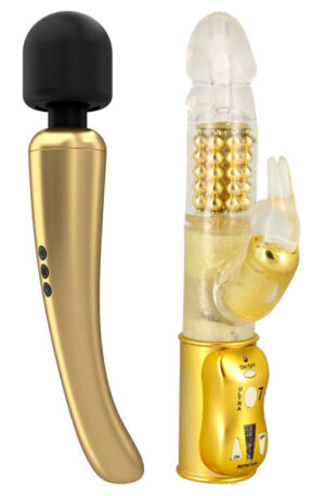 Marc Dorcel Wand Gold + Orgasmic Rabbit Gold - Pasiūlymai 1