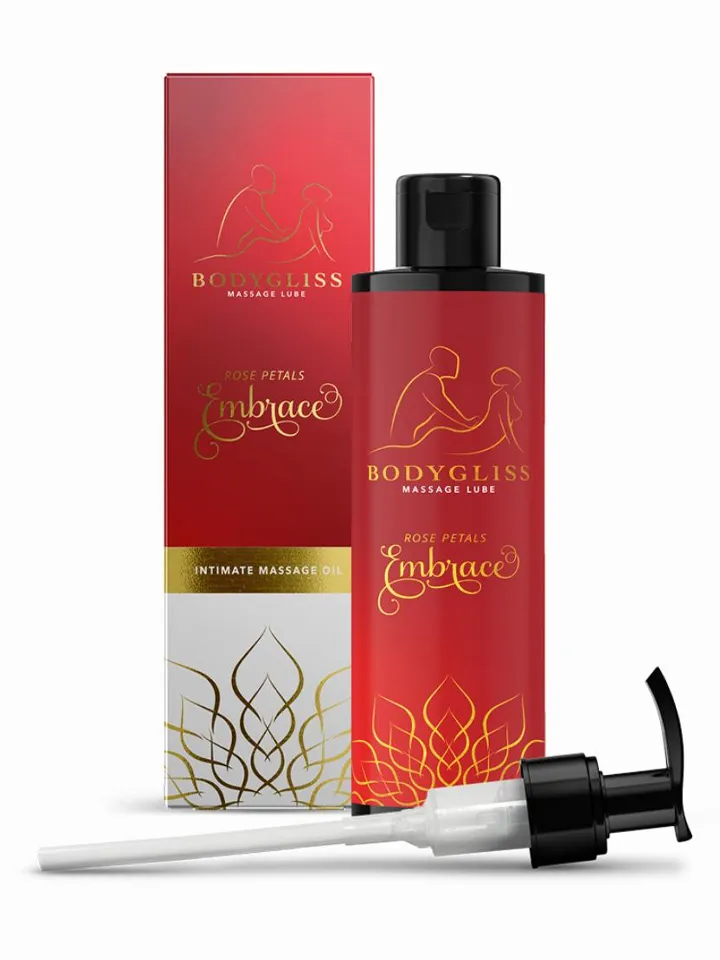 Massage Oil & Lubricant Rose Petals Embrace 150 ml - Masažinis aliejus 1 [full]