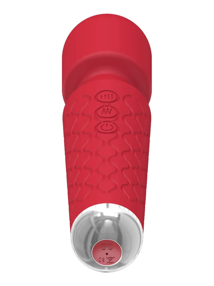 Massager Wand 20 Vibrations Red - Stebuklinga lazdelė / masažo lazdelė 3 [full]