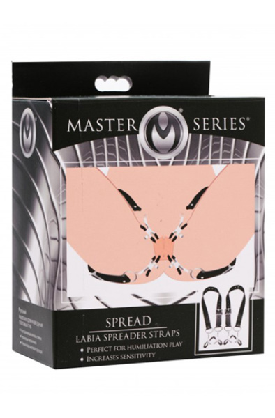 Master Series Spread Labia Spreader Straps with Clamps - Labia moliuskai 2