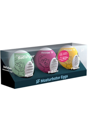 Masturbator Egg 3-pack Riffle, Bubble, Fierce - Tenga kiaušinis 1