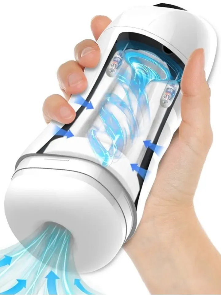 Max Cup Masturbator Vibration & Suction White - Automatinis masturbatorius 1 [full]