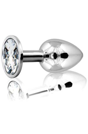 Metal Butt Plug Silver Small - Analinis kaištis metalinis 1