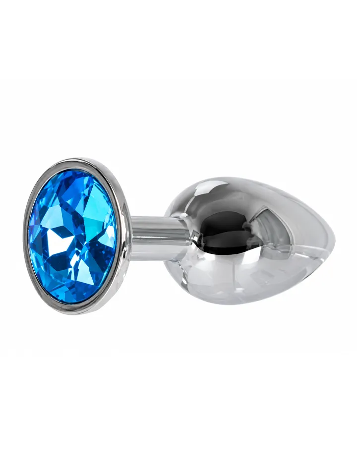 Metal Plug Silver/Blue Small - Analinis kaištis metalinis 1 [full]