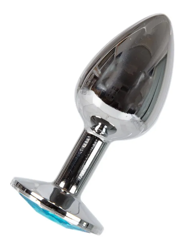 Metal Plug Silver/Blue Small - Analinis kaištis metalinis 2 [full]
