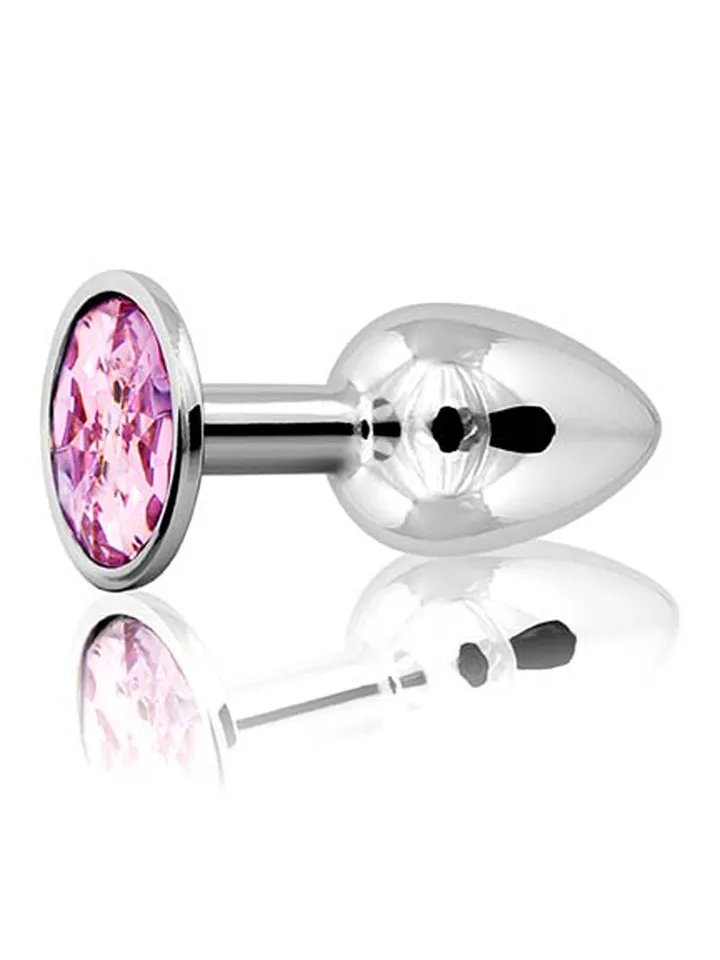 Metal Plug Silver/Pink Small - Analinis kaištis metalinis 1 [full]