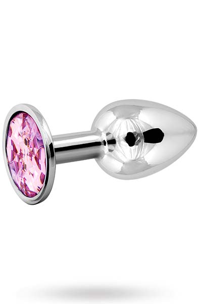 Metal Plug Silver/Pink Small - Analinis kaištis metalinis 3
