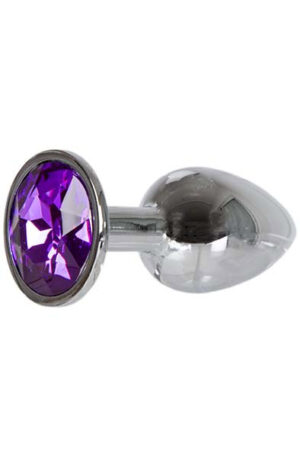 Metal Plug Silver/Purple Small - Analinis kaištis metalinis 1